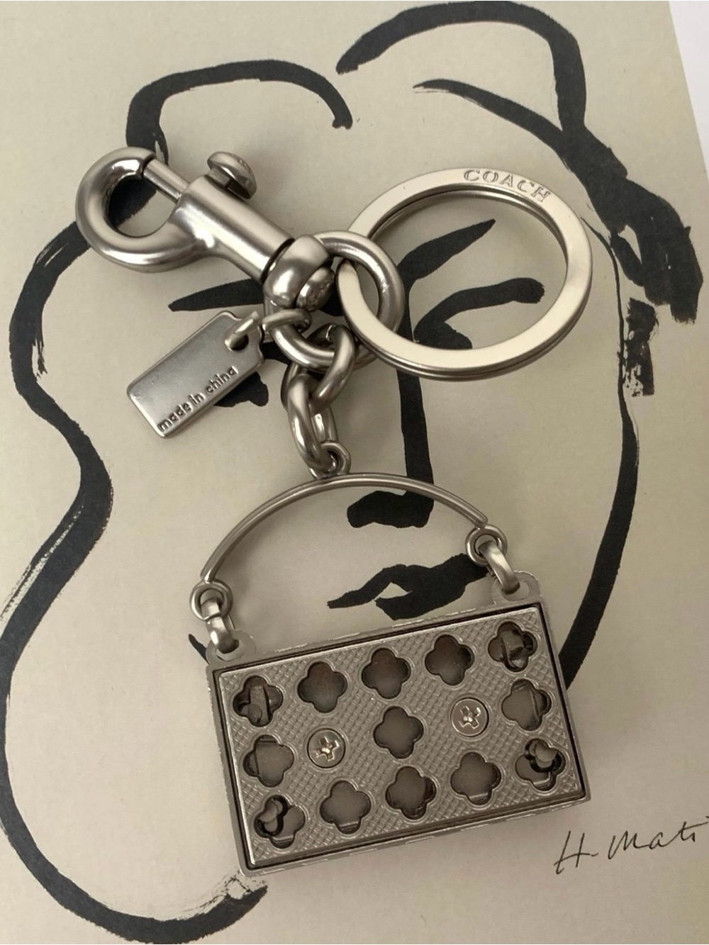 Coach Tabby Bag Charm Featuring the Iconic “C” Logo Hardware - Picture 4 of 4